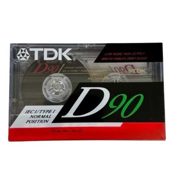 Lot 5 New Sealed TDK D90 Normal Position TYPE I Blank Audio Cassette Tapes 1990 - Picture 6 of 10